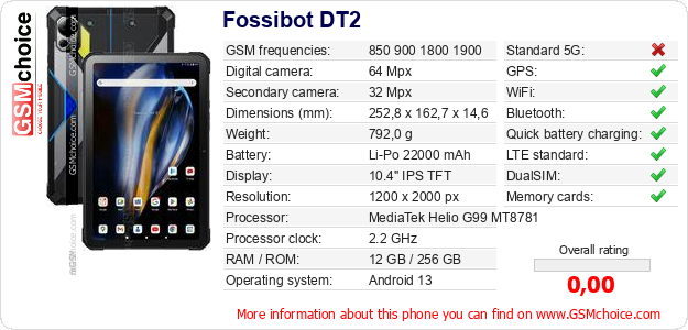 Fossibot DT2 technical specifications Fossibot DT2 technical specifications