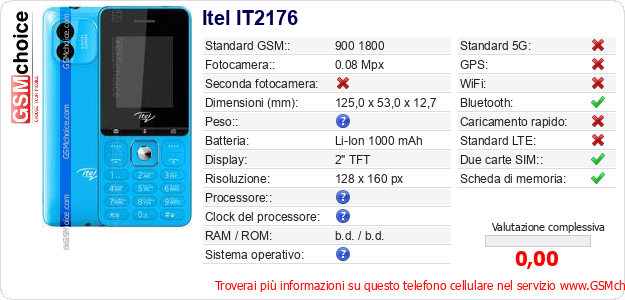 Itel IT2176 Dati tecnici di telefono cellulare Itel IT2176 Dati tecnici di telefono cellulare