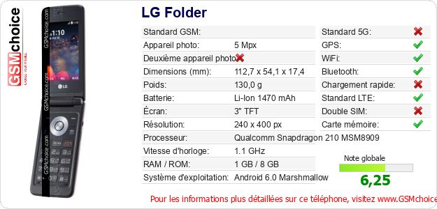 LG Folder Fiche technique