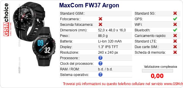 MaxCom FW37 Argon Dati tecnici di telefono cellulare MaxCom FW37 Argon Dati tecnici di telefono cellulare